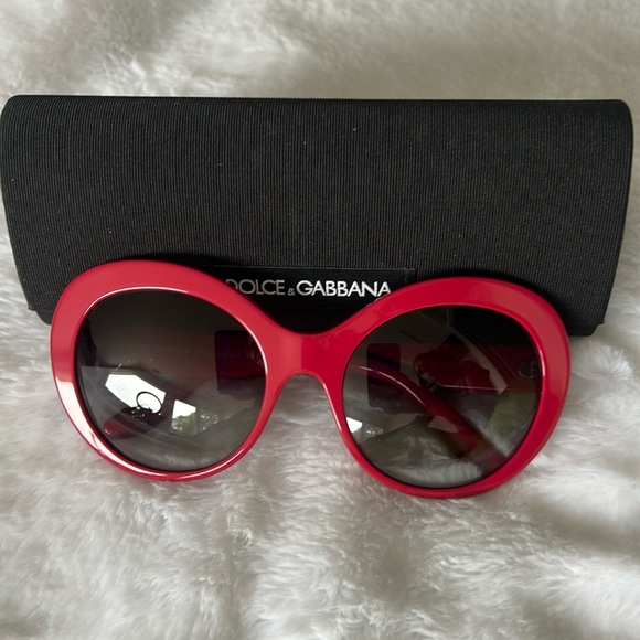 Dolce & Gabbana Accessories - Dolce & Gabbana Glossy Red Sunglasses